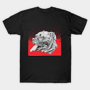 furry cute red dog T-Shirt